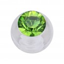 Light Green Strass Acrylic Transparent Piercing Loose Ball