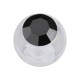 Black Strass Acrylic Transparent Piercing Loose Ball