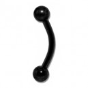 Piercing Arcade Blackline Anodisé Noir Boules