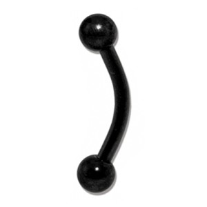 Piercing Arcade Blackline Anodisé Noir Boules