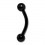 Piercing Arcade Blackline Anodisé Noir Boules