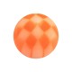 Boule Acrylique Transparente Damier Orange