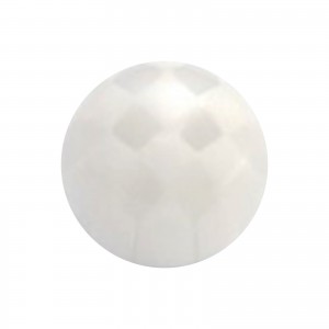 White Checkered Transparent Acrylic Piercing Loose Ball