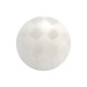 Boule Piercing Acrylique Transparente Damier Blanc