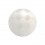 Boule Piercing Acrylique Transparente Damier Blanc