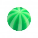 Boule Acrylique Transparente Bicolore Vert Foncé