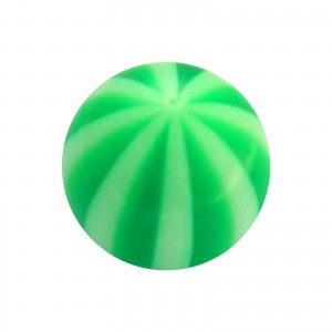 Bola Piercing Acrílico Transparente Bicolor Verde Oscuro