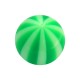 Boule Piercing Acrylique Transparente Bicolore Vert Foncé