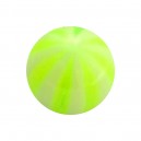Boule Acrylique Transparente Bicolore Vert Clair