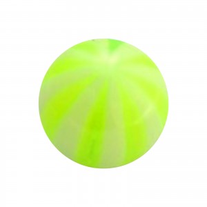 Boule Piercing Acrylique Transparente Bicolore Vert Clair