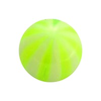 Light Green Bicolor Transparent Acrylic Piercing Loose Ball