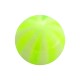 Boule Acrylique Transparente Bicolore Vert Clair