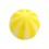 Yellow Bicolor Transparent Acrylic Piercing Loose Ball