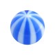 Dark Blue Bicolor Transparent Acrylic Piercing Loose Ball
