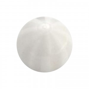 Piercing Kugel Acryl Transparent Zweifarbig Weiß