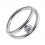 White Strass Metallized Two Bars Clicker Hinged Ring