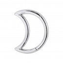 Daith-Piercing Clicker-Ring Metallisiert Halbmond Winkelig