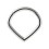 Daith-Piercing Clicker-Ring Metallisiert Birne Winkelig