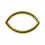 Daith-Piercing Clicker-Ring Eloxiert Golden Mandel Winkelig