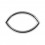 Piercing Clicker Ring Metallisiert Mandel Winkelig