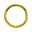 Daith-Piercing Clicker-Ring Eloxiert Golden Scharnier Multi-Pyramiden