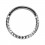 Piercing Ring Clicker Metallisiert Scharnier Multi-Pyramiden