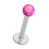 Piercing Lippe / Labret Stahl 316L Synthetischer Opal Lila