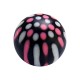 Pink/White/Black Cheetah Dots Acrylic Piercing Loose Ball