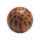 Red/Black/Brown Cheetah Dots Acrylic Piercing Loose Ball