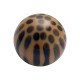 Black/Brown Cheetah Dots Acrylic Piercing Loose Ball