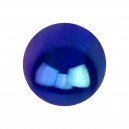 Boule de Piercing Acrylique Effet Miroitant Bleue