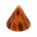 Einzelne Piercing-Spitze Acryl Punkte Gepard Rot / Schwarz / Braun