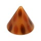 Red/Black/Brown Cheetah Dots Acrylic Only Piercing Spike