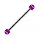 Industrial-Piercing Kugeln Acryl Effekt Schimmernd Lila