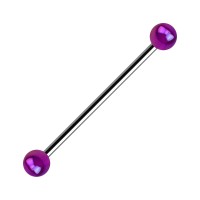 Purple Shimmering Effect Acrylic Balls Industrial Piercing