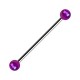 Industrial-Piercing Kugeln Acryl Effekt Schimmernd Lila
