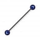 Industrial-Piercing Kugeln Acryl Effekt Schimmernd Schwarz