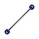Industrial-Piercing Kugeln Acryl Effekt Schimmernd Schwarz