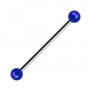 Industrial-Piercing Kugeln Acryl Effekt Schimmernd Blau