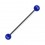 Industrial-Piercing Kugeln Acryl Effekt Schimmernd Blau