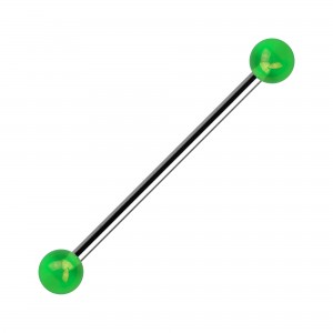 Industrial-Piercing Kugeln Acryl Effekt Schimmernd Grün