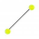 Industrial-Piercing Acryl Transparent Gr&uuml;n Kugeln