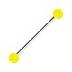 Industrial-Piercing Acryl Transparent Gelb Kugeln
