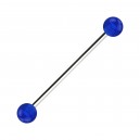 Industrial-Piercing Acryl Transparent Dunkelblau Kugeln