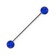 Industrial-Piercing Acryl Transparent Dunkelblau Kugeln