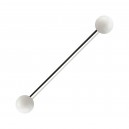 Industrial-Piercing Acryl Transparent Wei&szlig; Kugeln