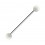 Industrial-Piercing Acryl Transparent Wei&szlig; Kugeln