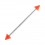 Industrial-Piercing Acryl Transparent Orange Spitzen