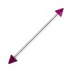 Industrial-Piercing Acryl Transparent Lila Spitzen
