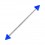 Industrial-Piercing Acryl Transparent Blau Spitzen